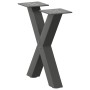 Patas de mesa centro forma X 2uds acero antracita 37x(30-31) cm by , Table legs - Ref: Foro24-4012874, Price: 50,42 €, Discou...