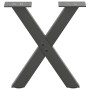Patas de mesa centro forma X 2uds acero antracita 37x(30-31) cm by , Table legs - Ref: Foro24-4012874, Price: 50,42 €, Discou...