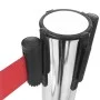 Barrera de cinta tipo aeropuerto con soportes acero plata 4 uds by vidaXL, Safety barriers - Ref: Foro24-149576, Price: 109,6...