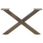 Patas de mesa centro forma X 2uds acero natural 60x(30-31) cm by , Table legs - Ref: Foro24-4012883, Price: 54,50 €, Discount: %