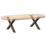 Patas de mesa centro forma X 2uds acero natural 60x(30-31) cm by , Table legs - Ref: Foro24-4012883, Price: 54,50 €, Discount: %