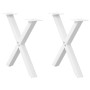 Patas de mesa de centro forma X 2uds acero blanco 50x(42-43) cm von , Tischbeine - Ref: Foro24-4012897, Preis: 54,91 €, Rabat...