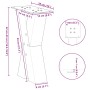 Patas de mesa de centro forma X 2uds acero negro 38x(42-43) cm by , Table legs - Ref: Foro24-4012952, Price: 70,02 €, Discoun...