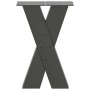 Patas para mesa de centro en forma de X 2 uds antracita acero by , Table legs - Ref: Foro24-4012950, Price: 75,81 €, Discount: %