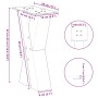 Patas para mesa de centro en forma de X 2 uds antracita acero by , Table legs - Ref: Foro24-4012950, Price: 75,81 €, Discount: %