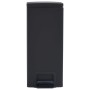 Mülleimer mit Anti-Fingerprint-Pedal 30L aus schwarzem Edelstahl von vidaXL, Mülltonnen und Mülltonnen - Ref: Foro24-149573, ...
