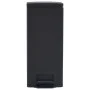 Trash can with anti-fingerprint pedal 30L black stainless steel by vidaXL, Garbage cans and trash cans - Ref: Foro24-149573, ...