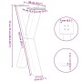 Patas para mesa comedor forma X 2uds acero natural 50x(72-73)cm de , Patas para mesas - Ref: Foro24-4012971, Precio: 105,06 €...