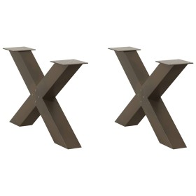 Patas de mesa centro forma X 2uds acero natural 70x(42-43) cm by , Table legs - Ref: Foro24-4012967, Price: 97,57 €, Discount: %