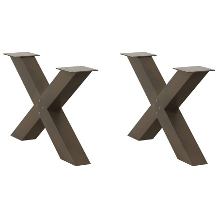 Patas de mesa centro forma X 2uds acero natural 70x(42-43) cm by , Table legs - Ref: Foro24-4012967, Price: 97,57 €, Discount: %