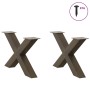 Patas de mesa centro forma X 2uds acero natural 70x(42-43) cm by , Table legs - Ref: Foro24-4012967, Price: 97,57 €, Discount: %