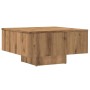 Mesa de centro madera de ingeniería roble artisan 60x60x31,5 cm von , Couchtisch - Ref: Foro24-856551, Preis: 58,98 €, Rabatt: %