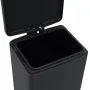 Trash can with anti-fingerprint pedal 30L black stainless steel by vidaXL, Garbage cans and trash cans - Ref: Foro24-149573, ...