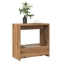 Mesa auxiliar madera contrachapada roble artisian 50x26x50 cm de , Mesas auxiliares - Ref: Foro24-856539, Precio: 35,95 €, De...