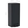 Trash can with anti-fingerprint pedal 30L black stainless steel by vidaXL, Garbage cans and trash cans - Ref: Foro24-149573, ...