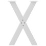 Patas para mesa de comedor en forma de X 2 uds acero blanco von , Tischbeine - Ref: Foro24-4012973, Preis: 115,11 €, Rabatt: %