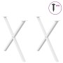 Patas para mesa de comedor en forma de X 2 uds acero blanco von , Tischbeine - Ref: Foro24-4012925, Preis: 64,07 €, Rabatt: %