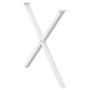 Patas para mesa de comedor en forma de X 2 uds acero blanco von , Tischbeine - Ref: Foro24-4012925, Preis: 64,07 €, Rabatt: %