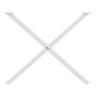 Patas para mesa de comedor en forma de X 2 uds acero blanco von , Tischbeine - Ref: Foro24-4012925, Preis: 64,07 €, Rabatt: %