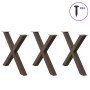 Patas para mesa comedor forma X 3uds acero natural 90x(72-73)cm de , Patas para mesas - Ref: Foro24-4012999, Precio: 154,11 €...