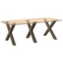 Patas para mesa comedor forma X 3uds acero natural 90x(72-73)cm de , Patas para mesas - Ref: Foro24-4012999, Precio: 154,11 €...
