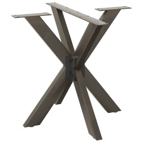 Pata mesa comedor forma araña natural 85x85x(72-73) cm acero de , Patas para mesas - Ref: Foro24-4013123, Precio: 131,43 €, D...