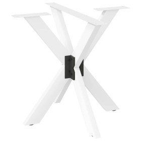 Pata de mesa comedor forma araña blanco 85x85x(72-73) cm acero de , Patas para mesas - Ref: Foro24-4013121, Precio: 134,03 €,...