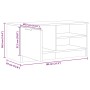Mueble de TV madera de ingeniería roble artisan 80x35x36,5 cm de , Muebles TV - Ref: Foro24-856856, Precio: 54,56 €, Descuent...