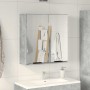 Armario de espejo de baño contrachapada gris 64x20x66,5 cm von , Badezimmerwaschtische - Ref: Foro24-856939, Preis: 61,11 €, ...