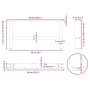 Patas para mesa de centro de acero natural 2 uds 60x(30-31) cm by , Table legs - Ref: Foro24-4013267, Price: 61,54 €, Discoun...