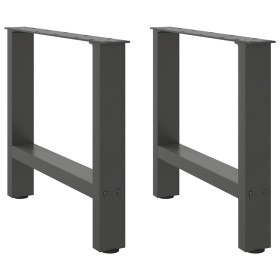 Patas de mesa de centro acero antracita 2 uds 60x(42-43) cm by , Table legs - Ref: Foro24-4013286, Price: 67,00 €, Discount: %