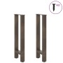 Patas para mesa de centro de acero natural 2 uds 38x(72-73) cm de , Patas para mesas - Ref: Foro24-4013299, Precio: 67,54 €, ...