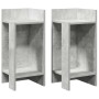 Mesas auxiliares 2 uds con estante gris hormigón 25,5x27x60 cm by , Side tables - Ref: Foro24-858549, Price: 40,32 €, Discoun...