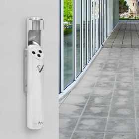 Wandaschenbecher aus Edelstahl von vidaXL, Aschenbecher - Ref: Foro24-149570, Preis: 65,88 €, Rabatt: %