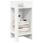 Mesa auxiliar con estante blanco 25,5x27x60 cm by , Side tables - Ref: Foro24-858542, Price: 36,07 €, Discount: %