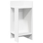 Mesa auxiliar con estante blanco 25,5x27x60 cm by , Side tables - Ref: Foro24-858542, Price: 36,07 €, Discount: %