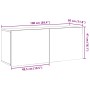 Mueble de TV de pared madera envejecida 100x30x41 cm von , TV-Möbel - Ref: Foro24-857670, Preis: 61,31 €, Rabatt: %