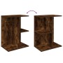 Mesita noche 2 uds madera ingeniería roble ahumado 46,5x29x61cm by , Nightstands - Ref: Foro24-858659, Price: 54,27 €, Discou...