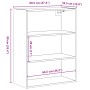 Armario colgante de pared roble artisian 69,5x32,5x90 cm de , Aparadores - Ref: Foro24-857046, Precio: 66,97 €, Descuento: %