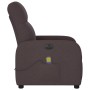 Sillón reclinable de masaje eléctrico tela marrón oscuro de , Sillones - Ref: Foro24-3302967, Precio: 242,77 €, Descuento: %