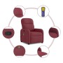 Sillón de masaje reclinable de tela color vino tinto de , Sillones - Ref: Foro24-4015535, Precio: 194,30 €, Descuento: %