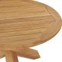 Mesa de comedor de jardín madera maciza de teca Ø110x75 cm de vidaXL, Mesas de jardín - Ref: Foro24-316169, Precio: 344,39 €,...