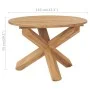 Mesa de comedor de jardín madera maciza de teca Ø110x75 cm de vidaXL, Mesas de jardín - Ref: Foro24-316169, Precio: 344,39 €,...