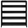 Mueble zapatero madera contrachapada negro 80x25x81 cm by , Shoe racks and shoe organizers - Ref: Foro24-859906, Price: 70,48...