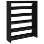 Mueble zapatero madera contrachapada negro 80x25x100 cm de , Zapateros y organizadores de calzado - Ref: Foro24-859897, Preci...