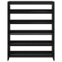 Mueble zapatero madera contrachapada negro 80x25x100 cm de , Zapateros y organizadores de calzado - Ref: Foro24-859897, Preci...