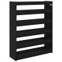 Mueble zapatero madera contrachapada negro 80x25x100 cm de , Zapateros y organizadores de calzado - Ref: Foro24-859897, Preci...
