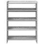 Mueble zapatero madera contrachapada gris sonoma 60x25x81 cm de , Zapateros y organizadores de calzado - Ref: Foro24-859883, ...