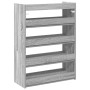 Mueble zapatero madera contrachapada gris sonoma 60x25x81 cm de , Zapateros y organizadores de calzado - Ref: Foro24-859883, ...