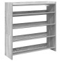 Mueble zapatero madera contrachapada gris sonoma 80x25x81 cm de , Zapateros y organizadores de calzado - Ref: Foro24-859910, ...